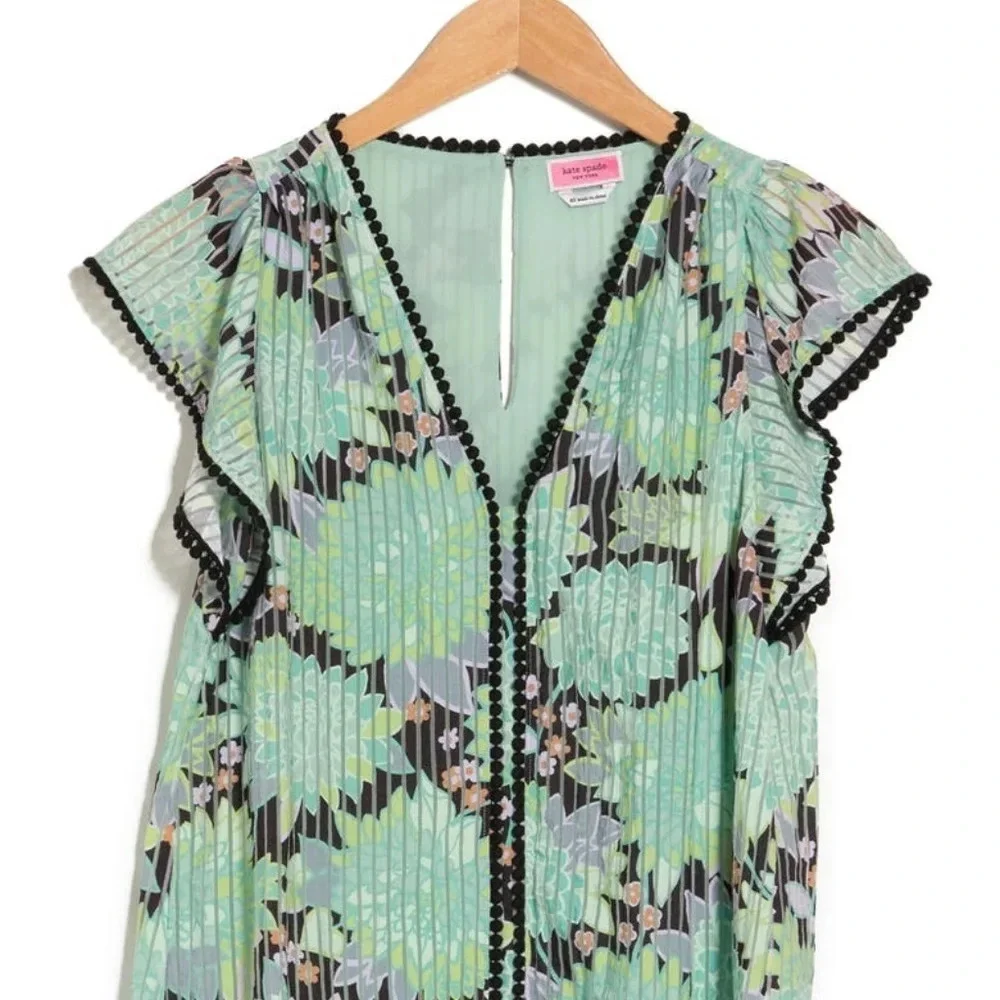 ♠️ Kate Spade Dahlia Bloom Floral Burnout Top NWT